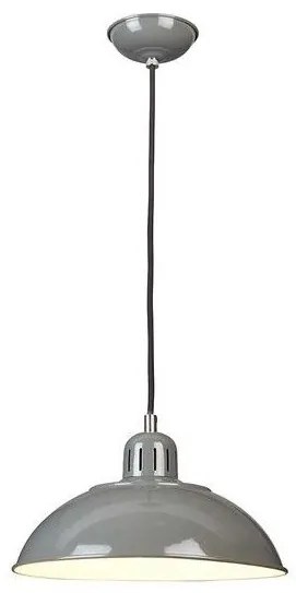 Κρεμαστό Φωτιστικό Οροφής 1xE27  Καμπάνα Φ30cm  Franklin Elstead Lighting FRANKLIN-P-GY Γκρι