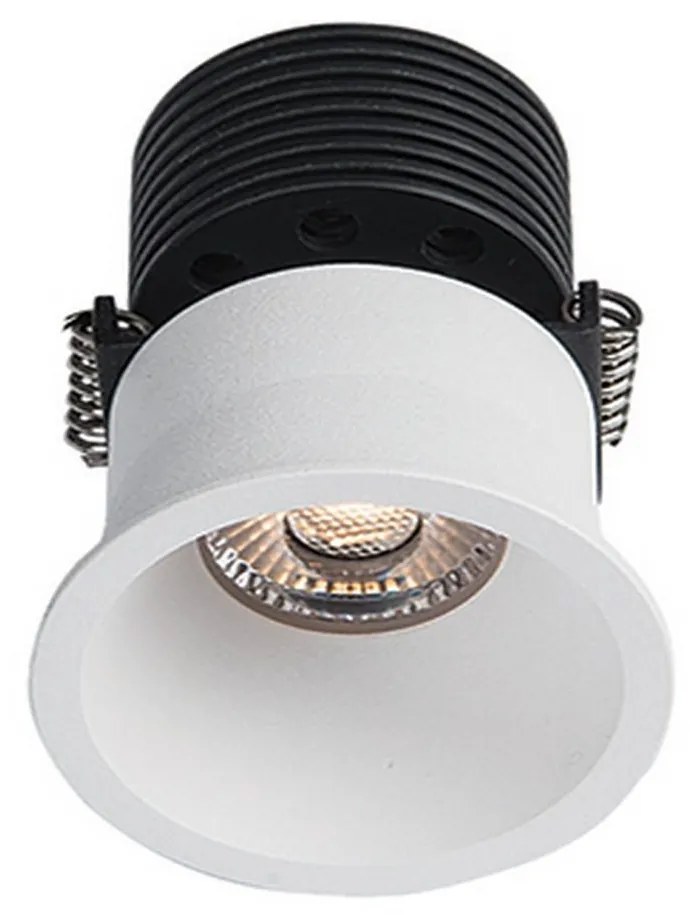 Φωτιστικό Σποτ Led Χωνευτό 180013 White Στρόγγυλο Aluminium