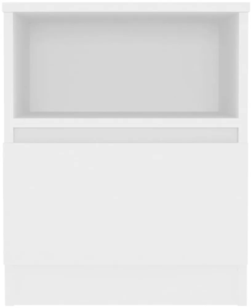 vidaXL Κομοδίνα 2 τεμ. Λευκά 40 x 40 x 50 εκ. από Επεξ. Ξύλο