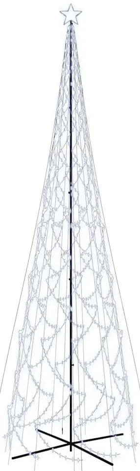 vidaXL Χριστουγεννιάτικο Δέντρο Κώνος 3000 LED Ψυχρό Λευκό 230x800 εκ.