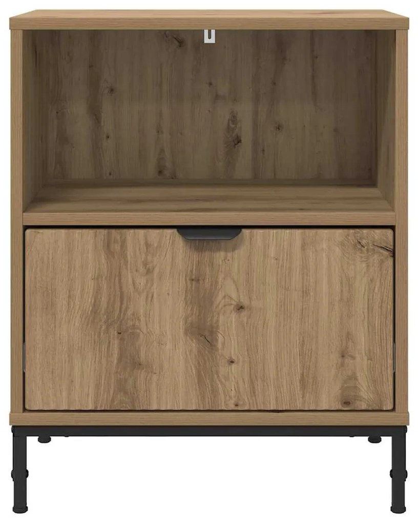 vidaXL Κομοδίνα 2 pcs artisan δρυς 49 x 36 x 61 εκ Επεξεργασμένο ξύλο