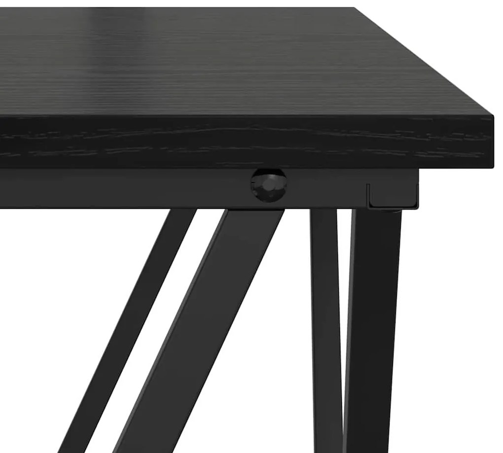 vidaXL Σετ βοηθητικά τραπεζάκια 2 pcs Μαύρη δρυς 50 x 50 x 40 cm