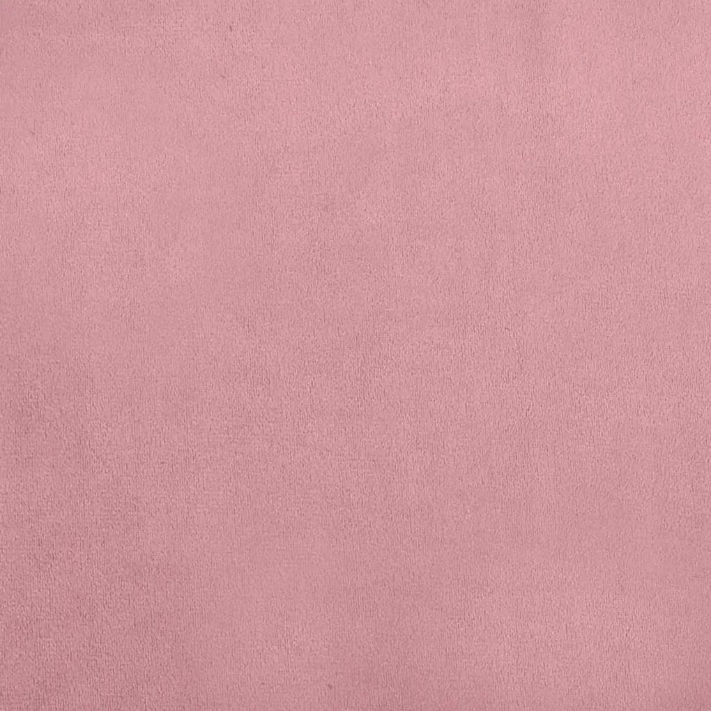 Καναπές Παιδικός Ροζ 90 x 53 x 30 εκ. από Βελούδο - Ροζ