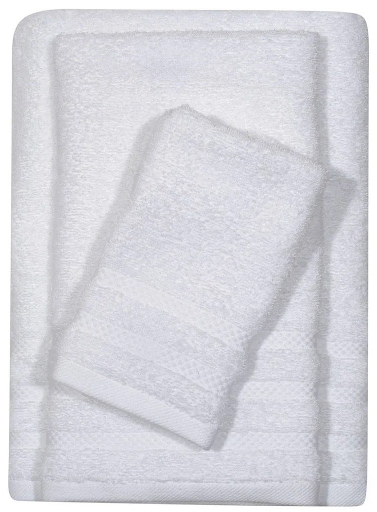 Πετσέτα Χεριών (30x50) Das Home Happy Towels 500gsm Λευκό