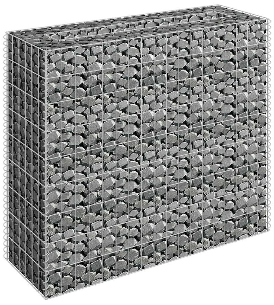 vidaXL Συρματοκιβώτιο-Γλάστρα Υπερυψωμένη 90x30x90 εκ. Γαλβ. Χάλυβας