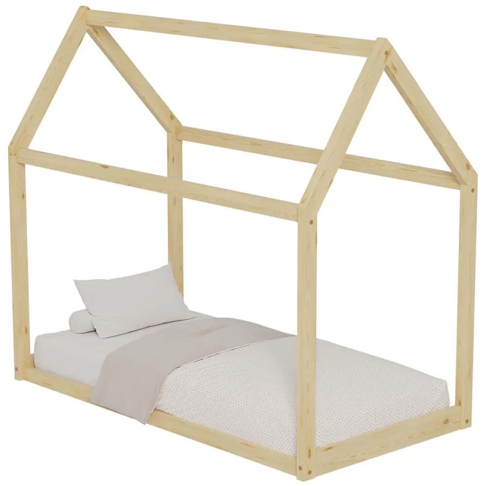 Κρεβάτι Παιδικό Pepe (Για Στρώμα 90x190cm) HM677.01 97x196x141cm Natural Single