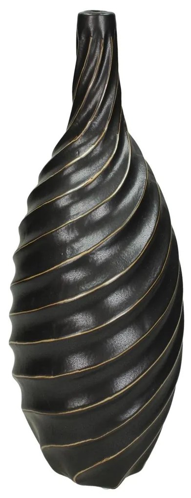Βάζο ArteLibre Μαύρο Πέτρα 20.5x15x30cm