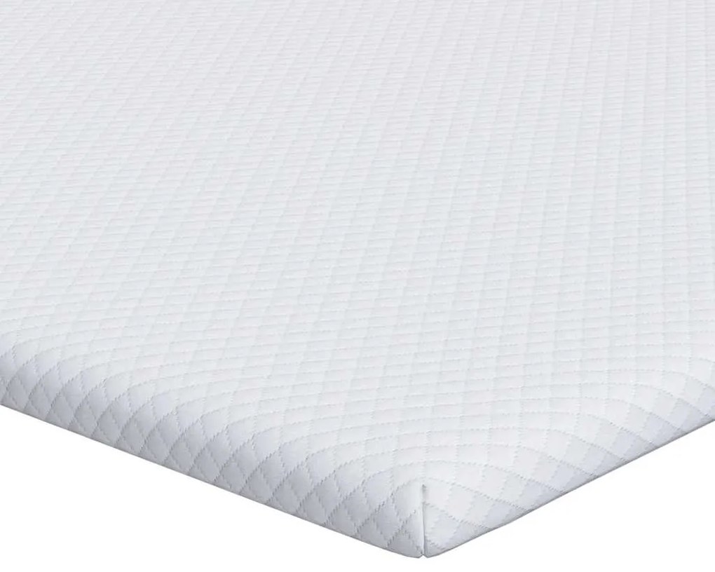vidaXL Στρώματα Λευκό 90 x 200 cm 100% ύφασμα πολυεστέρα με τζακάρ
