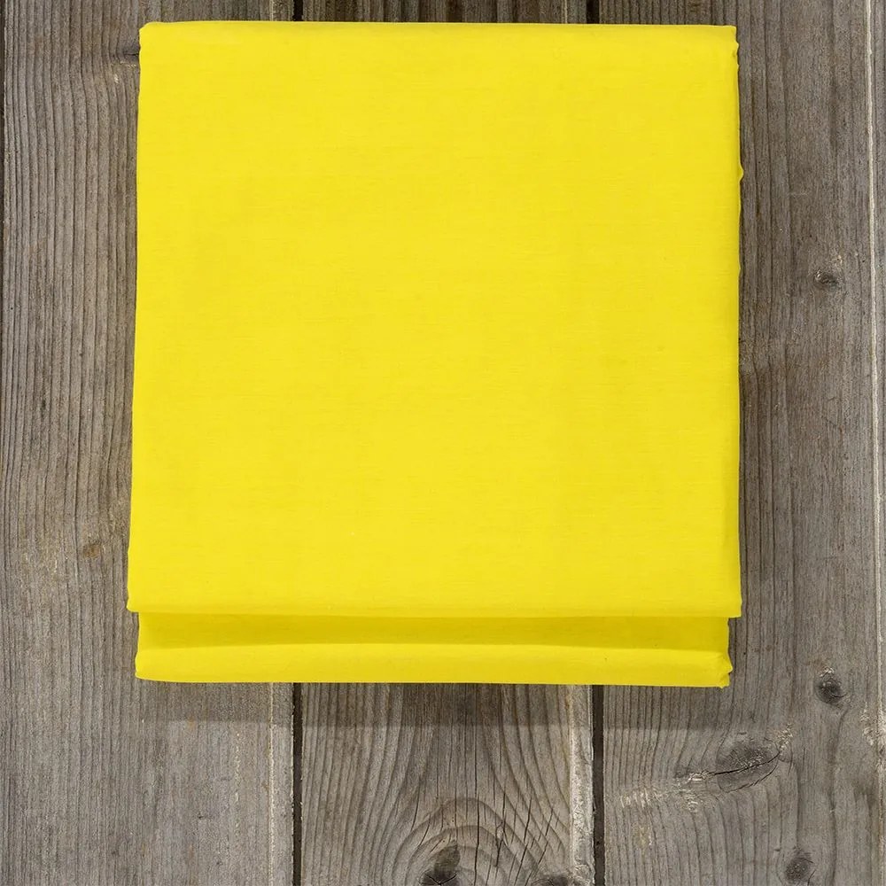 Σεντόνι Unicolors Yellow Nima  Semi-double 180x260cm 100% Βαμβάκι