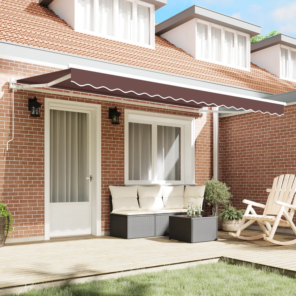 vidaXL Σκηνίτσα Αναδιπλούμενη Καφέ 400x200 cm