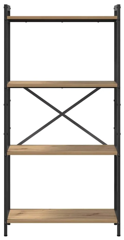 vidaXL Βιβλιοθήκη artisan δρυς 60 x 30 x 118 εκ Επεξεργασμένο ξύλο