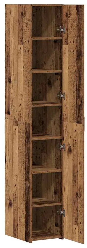 vidaXL Highboard Παλαιό ξύλο 30 x 42.5 x 185 εκ Επεξεργασμένο ξύλο