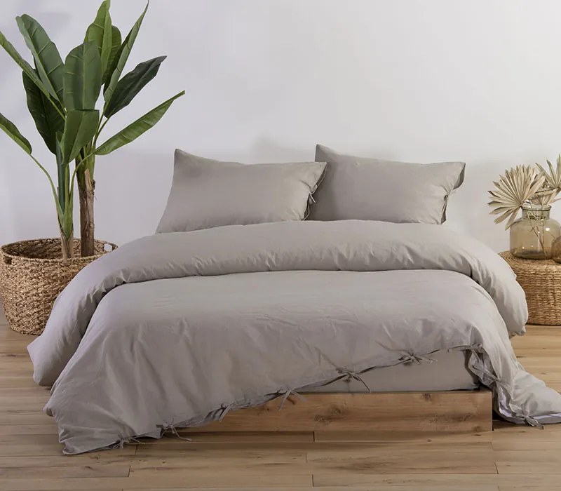 Παπλωματοθήκη King Size Cotton-Linen Beige 260x240 - Nef-Nef Homeware