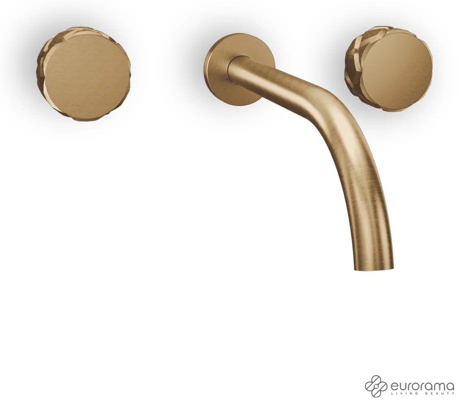 Μπαταρία Νιπτήρα Τοίχου 3 οπών Eletta Chester Eurorama Bronze Brushed 168901-221