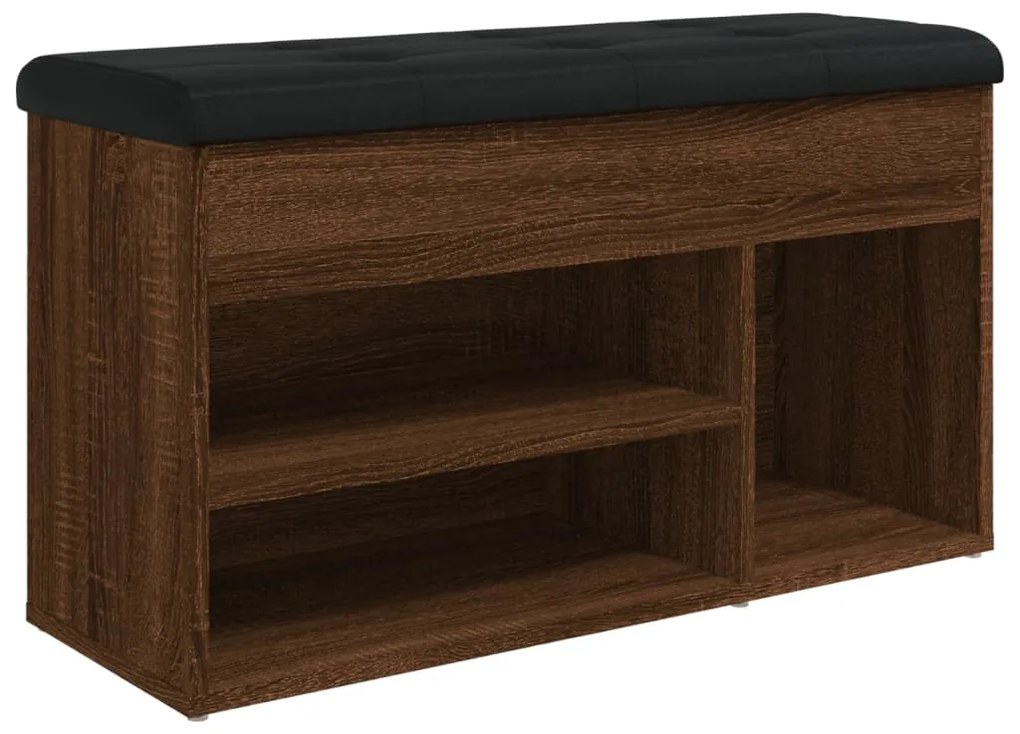 vidaXL Παπουτσοθήκη Καφέ Δρυς 82x32x45,5 εκ. από Επεξεργασμένο Ξύλο