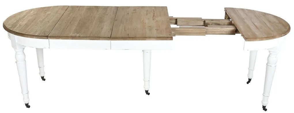 Τραπεζαρία Home ESPRIT Λευκό Έλατο 100 x 100 x 78 cm