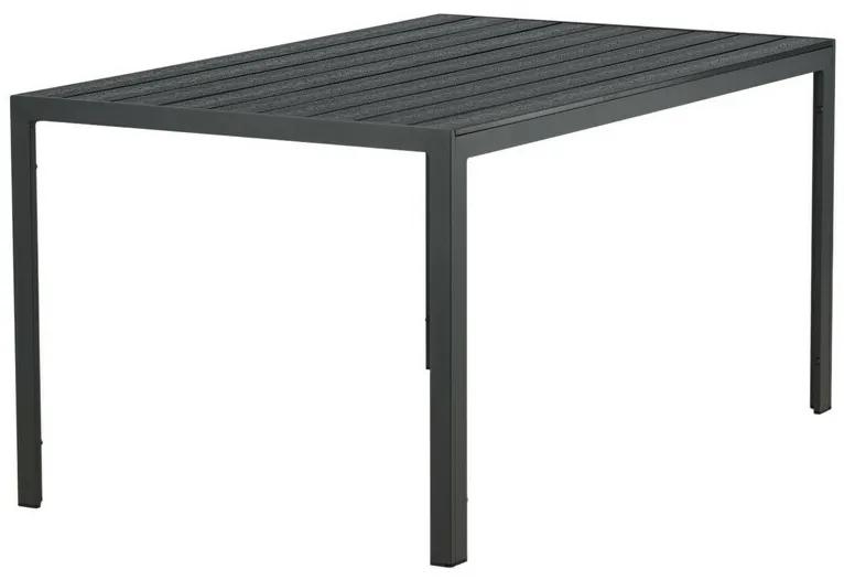 Τραπέζι εξωτερικού χώρου Dallas 2712, Polyξύλο, 74x90cm, Μαύρο, Μέταλλο | Epipla1.gr