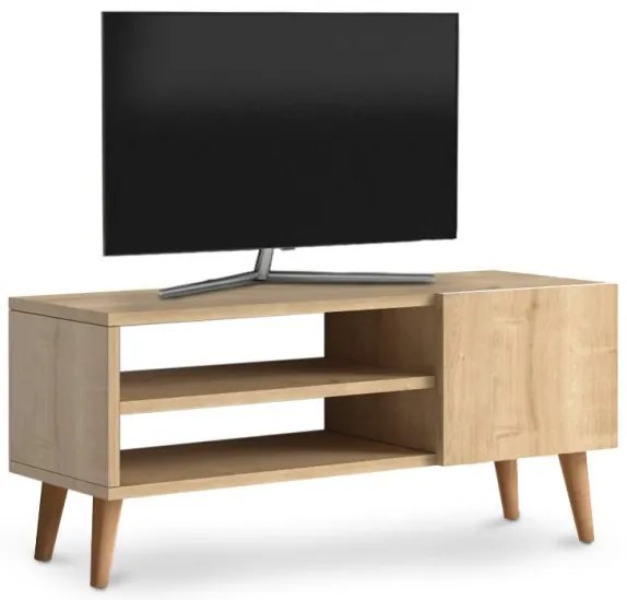 Έπιπλο τηλεόρασης Porto Megapap από μελαμίνη oak 90x32x42εκ. GP022-0024,3-GP022-0024,3-Καφέ GP022-0024,3