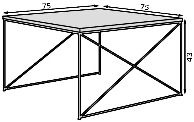 Τραπεζάκι σαλονιού Lenio-Mauro-Leuko