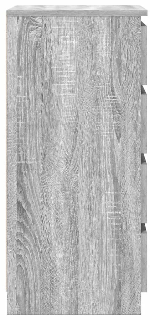 Ντουλάπι Γκρι Sonoma 37,5x35x76 εκ. Ξύλινο μηχανουργικό ξύλο - Γκρι