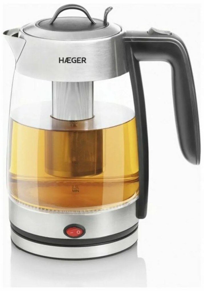 Βραστήρας Νερού και Ηλεκτρική Τσαγιέρα Haeger EK-22F.020A Λευκό Ανοξείδωτο ατσάλι 2200 W