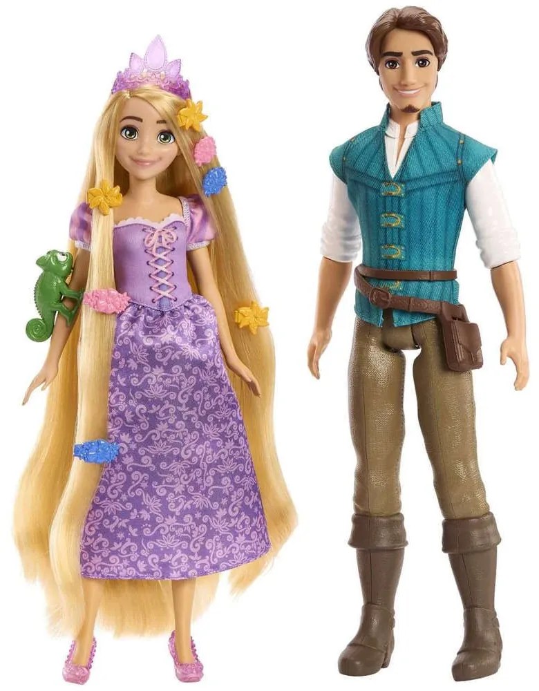 Κούκλες Ραπουνζέλ Και Φλιν Με Αξεσουάρ Disney HLW39 Multi Mattel