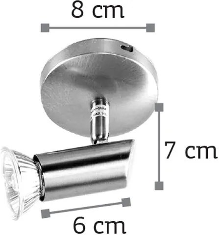 Επιτοίχιο σποτ InLight 9075-1-Νίκελ