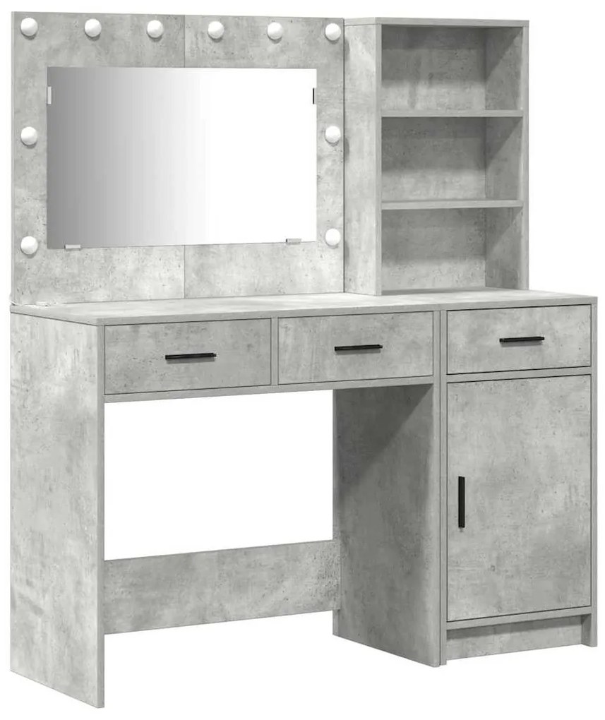 vidaXL Τραπέζι περιποίησης με συρτάρι 2 pcs Γκρι 78.5 x 41 x 135 εκ
