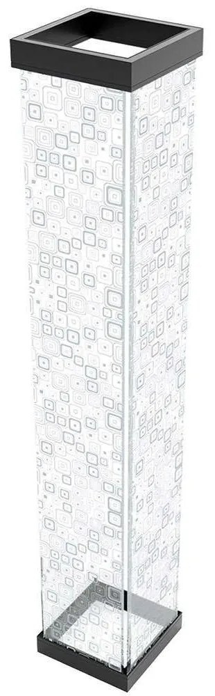 Φωτιστικό Δαπέδου Retro 630ARN1150 17,5x17,5x108cm Led 2600lm 36W 3000K Clear-Black Opviq