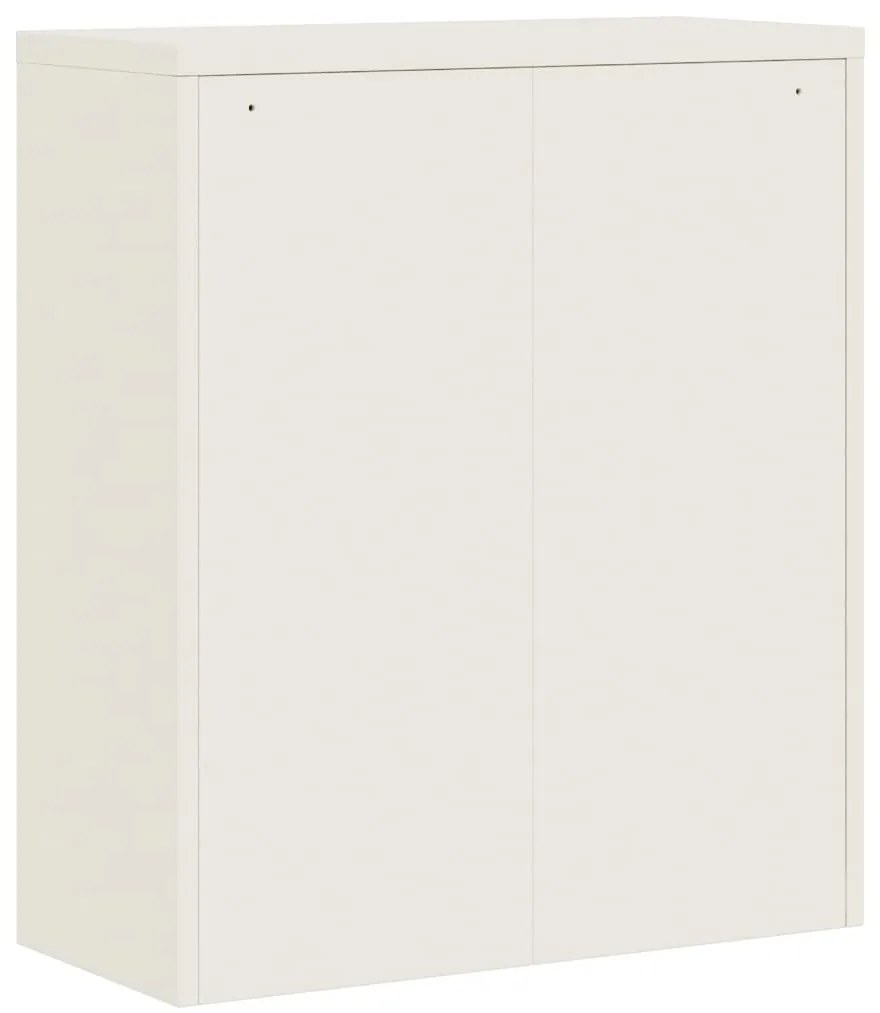 vidaXL Αρχειοθήκη Λευκή 90 x 40 x 105 εκ. από Ατσάλι