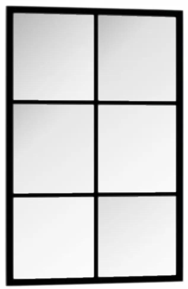 vidaXL Καθρέφτης Τοίχου Μαύρος 60 x 40 εκ. Μεταλλικός