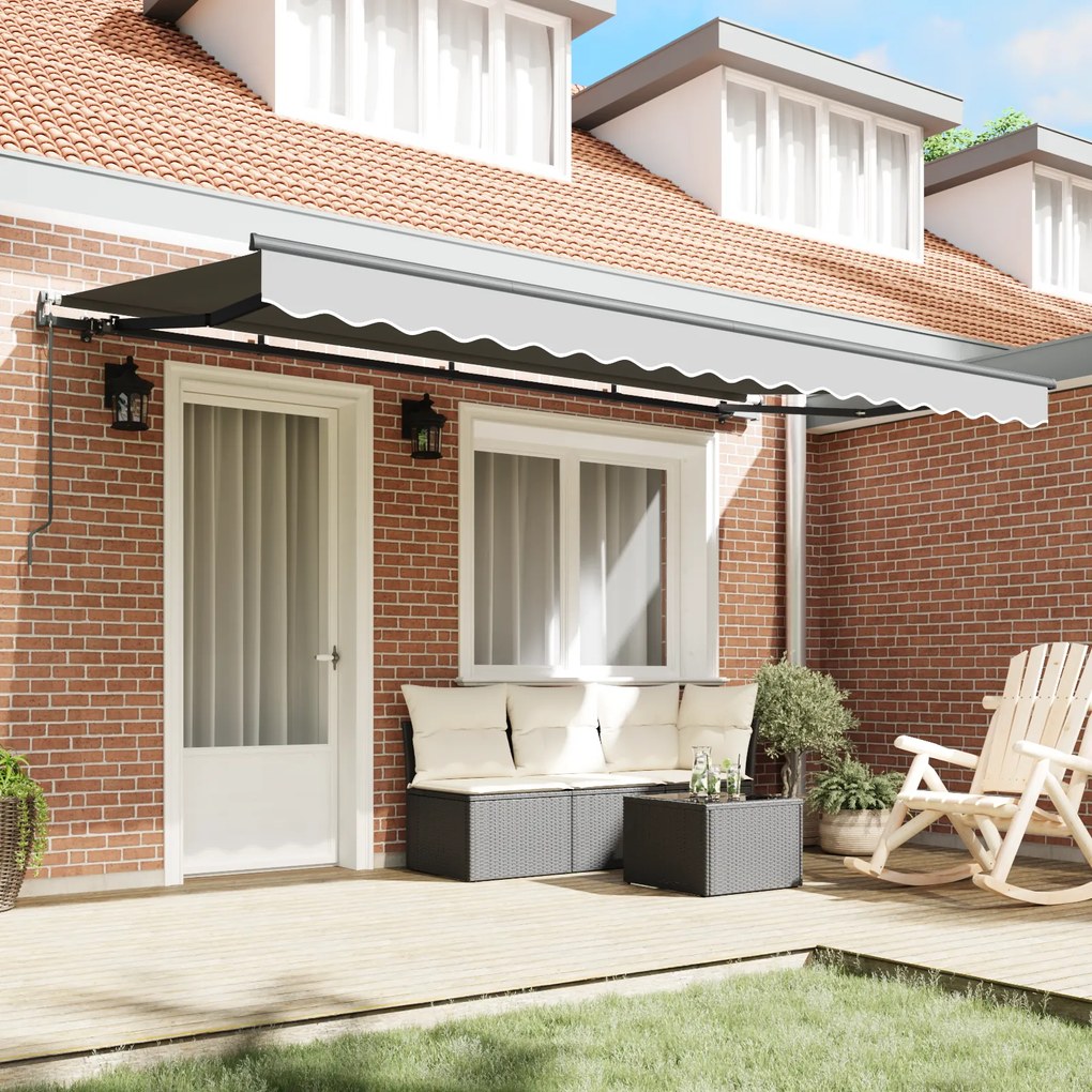 vidaXL Ηλεκτρική Τέντα Κορ Frame Ανακλινόμενη 4x2 cm Μεταλλική