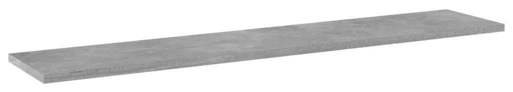 vidaXL Ράφια Βιβλιοθήκης 4 τεμ Γκρι Σκυροδ. 100x20x1,5 εκ. Επεξ. Ξύλο