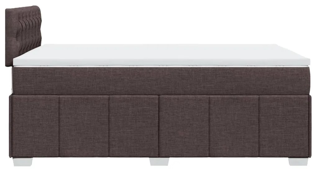 ΚΡΕΒΑΤΙ BOXSPRING ΜΕ ΣΤΡΩΜΑ ΣΚΟΥΡΟ ΚΑΦΕ 120X190 ΕΚ ΥΦΑΣΜΑΤΙΝΟ 3287017