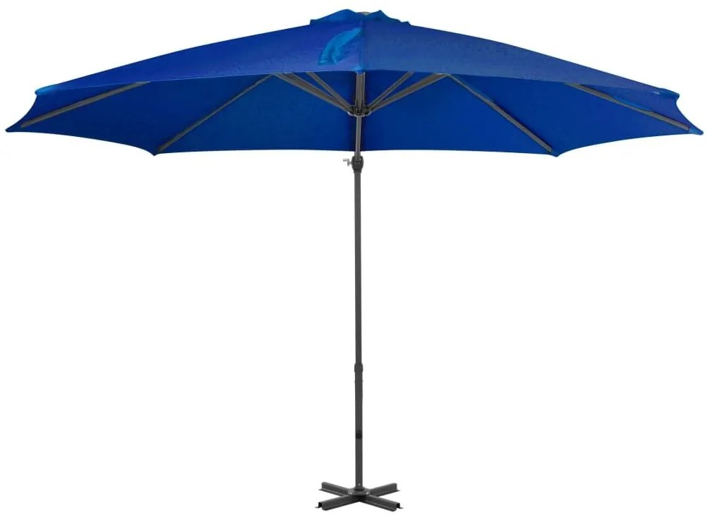 Ομπρέλα Κρεμαστή Αζούρ Μπλε 300 εκ. με Ιστό Αλουμινίου - Μπλε
