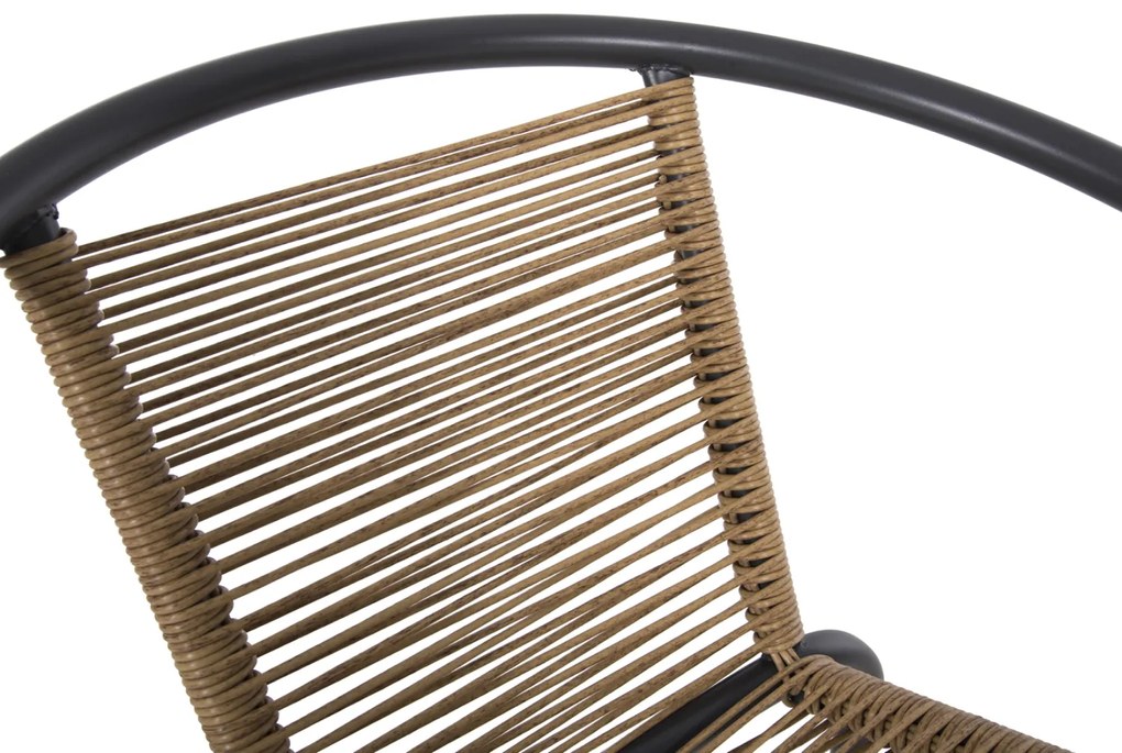 ΠΟΛΥΘΡΟΝΑ SWIFTER HM5969.02 ΜΕΤΑΛΛΟ ΓΚΡΙ-ΣΥΝΘ. RATTAN ΣΕ ΦΥΣΙΚΟ 54x61x75Υεκ. - 0615238 - HM5969.02