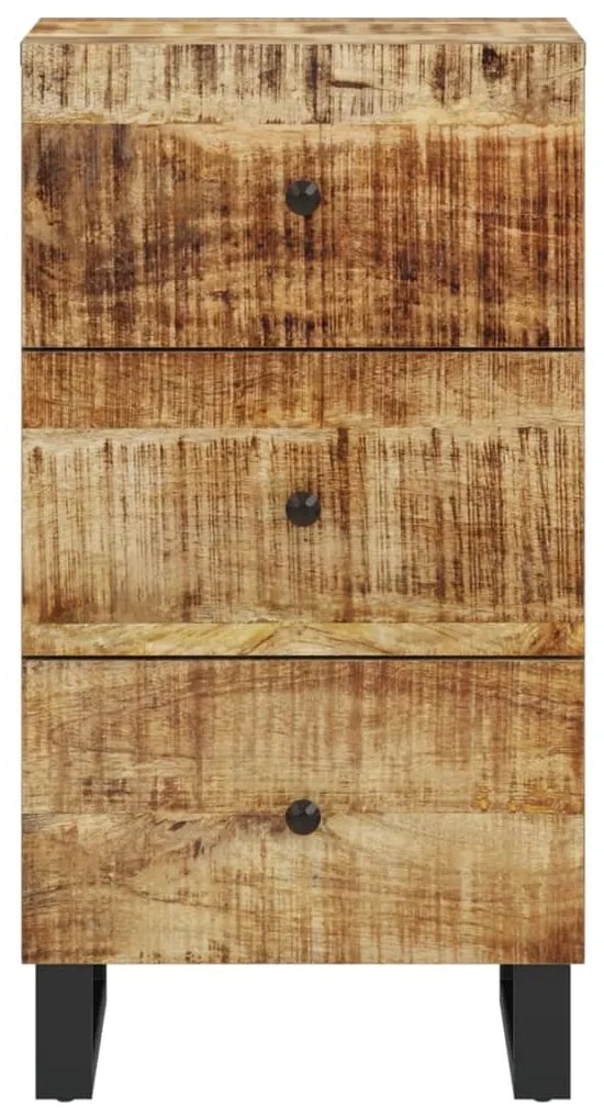 vidaXL Συρταριέρα με 3 Συρτάρια 40x33,5x75 εκ. από Μασίφ Ξύλο Μάνγκο