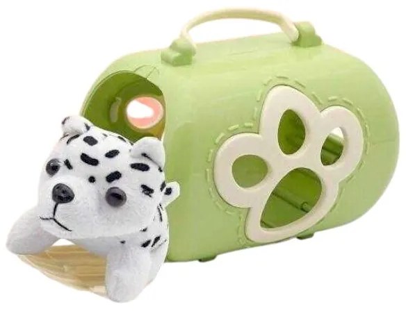 Λούτρινο σκυλάκι με τσάντα μεταφοράς και αξεσουάρ - 2F626-G - 215597