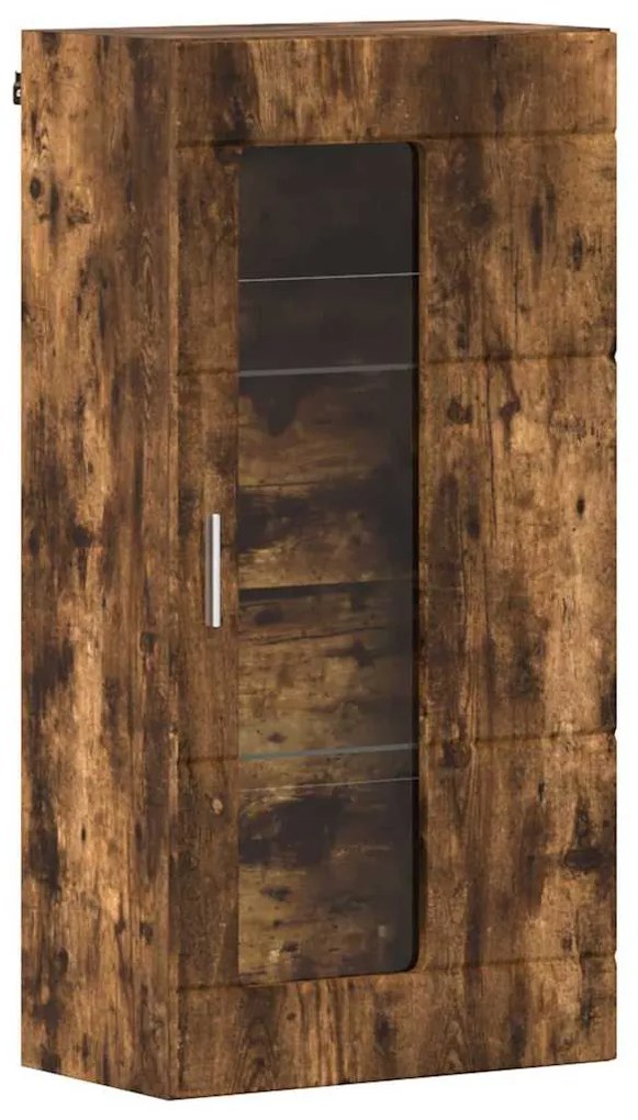 vidaXL Ξύλινο Ντουλάπι με αποθήκευση Καπνιστό Δρύς 50 x 29 x 100 εκ