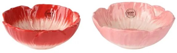 Beauty Home Μπωλ Κεραμικό παπαρούνα  12 x 5 cm  Κόκκινο