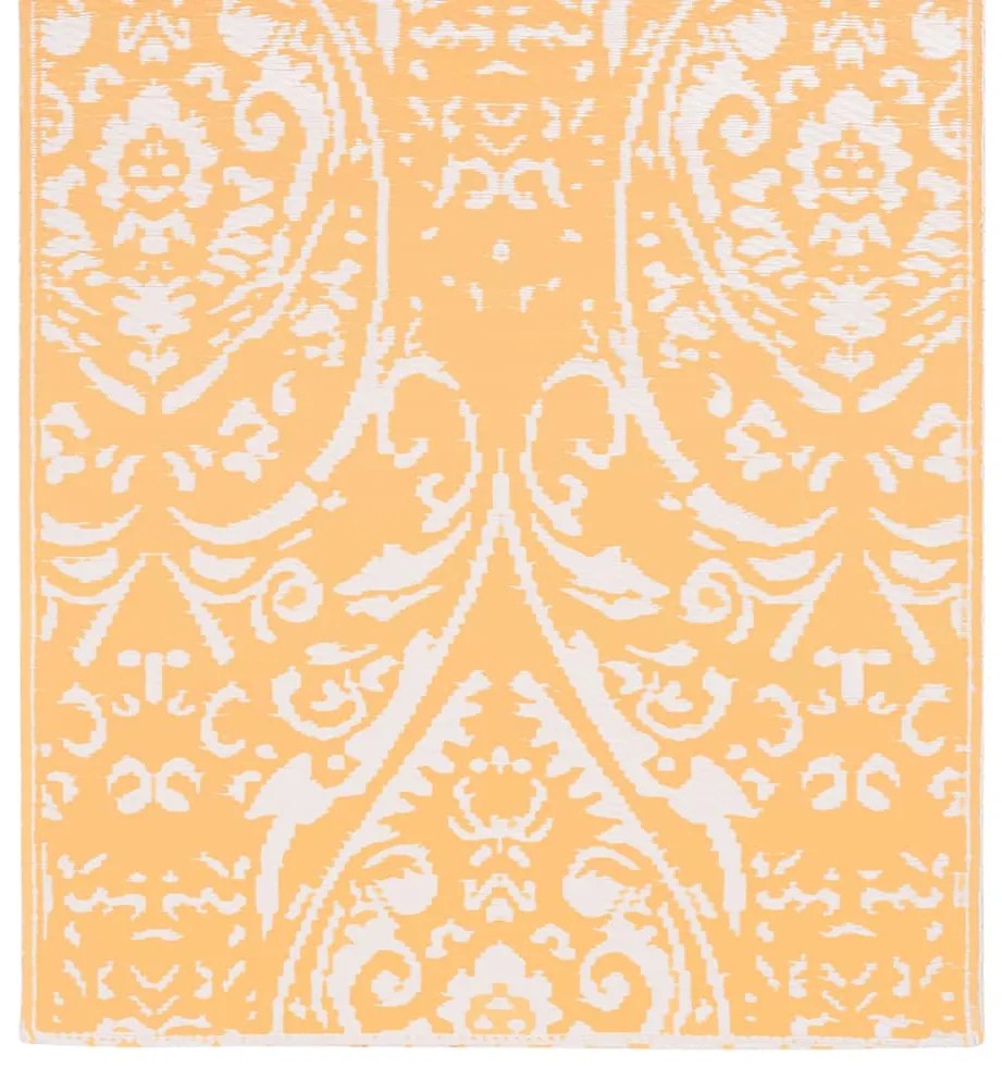 vidaXL χαλί εξωτερικού χώρου ARAKIL πορτοκαλί και λευκό 80x150 cm PP