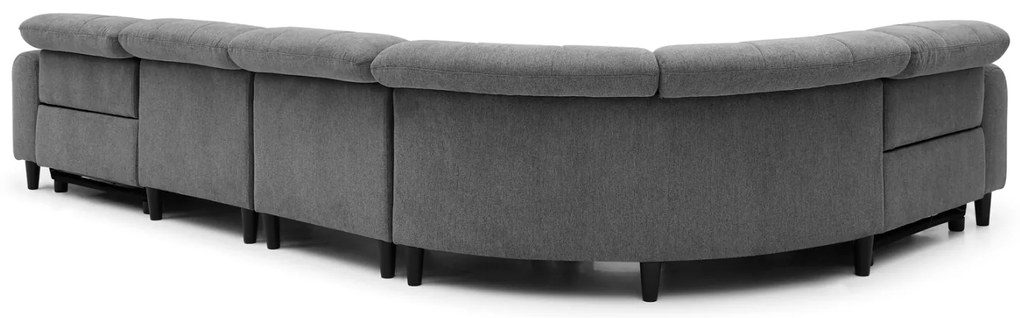 ΓΩΝΙΑΚΟΣ ΚΑΝΑΠΕΣ ΜΕ RECLINE ORACLE HM3290.01 ΓΚΡΙ ΥΦΑΣΜΑ 260x260x90(κάθισμα)x94Υεκ.