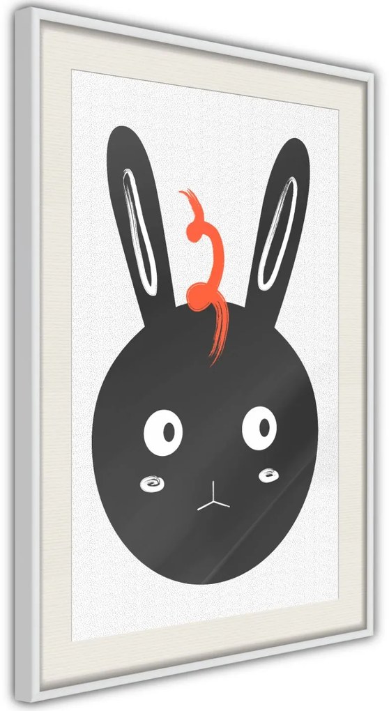 Αφίσα - Surprised Bunny - 40x60 - Χρυσό - Με πασπαρτού