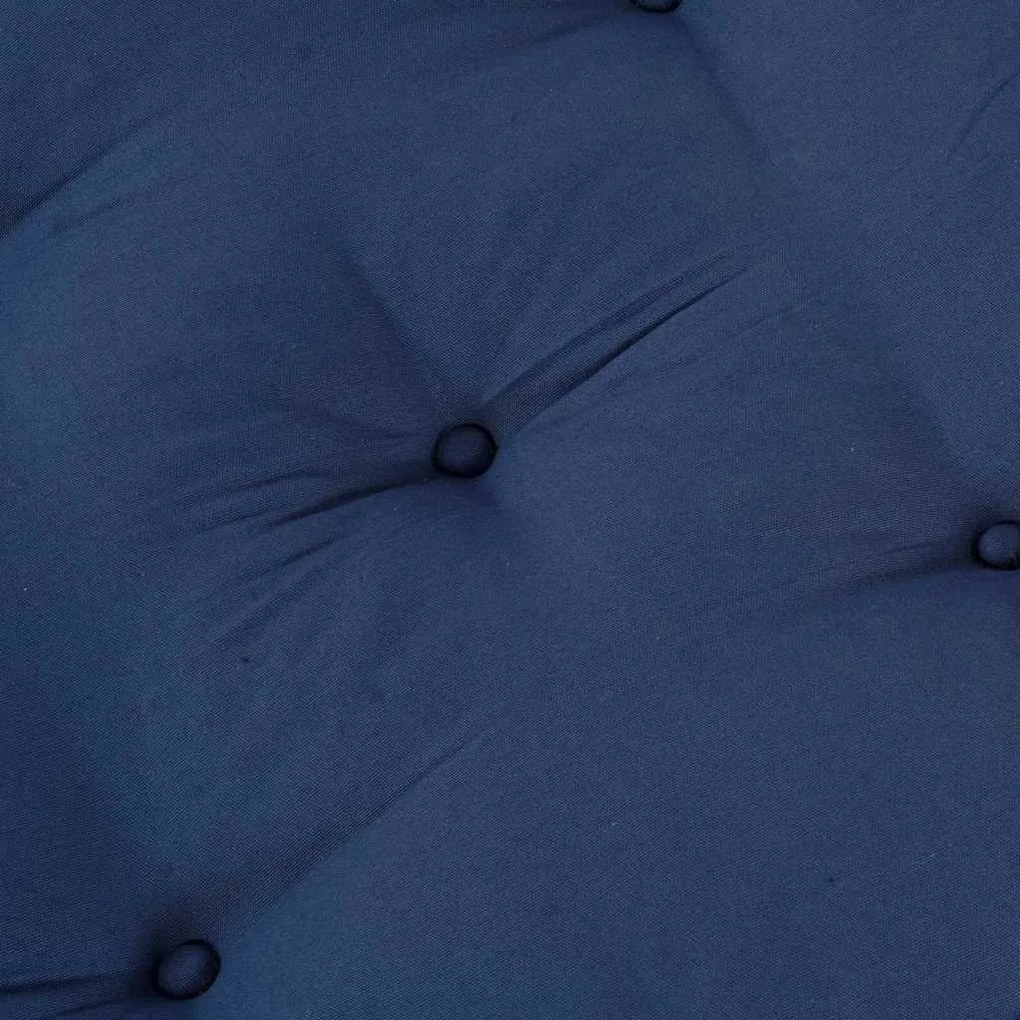 vidaXL Μοντέρνο Πούφο σε Indigo - 70x70x36 Ύφασμα
