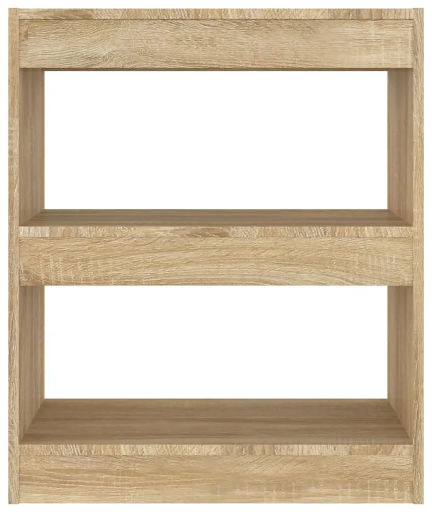 vidaXL Βιβλιοθήκη/Διαχωριστικό Χώρου Sonoma Δρυς 60 x 30 x 72 εκ.