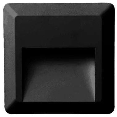Απλίκα Φωτιστικό Τοίχου IP65 LED 2W 3000K Τετράγωνο SLIM ACA SLIM52NB Μαύρο
