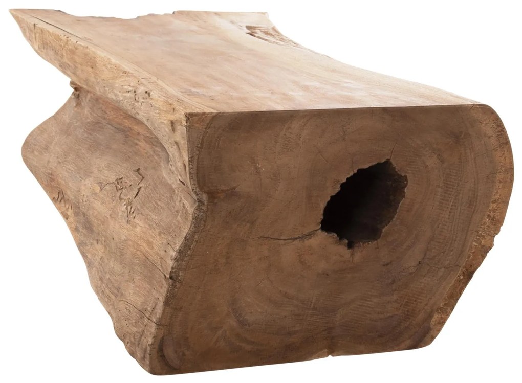 Τραπεζάκι σαλονιού TORANKU C9796 Μασίφ Κορμός TEAK σε Φυσικό 94x57x31 εκ.