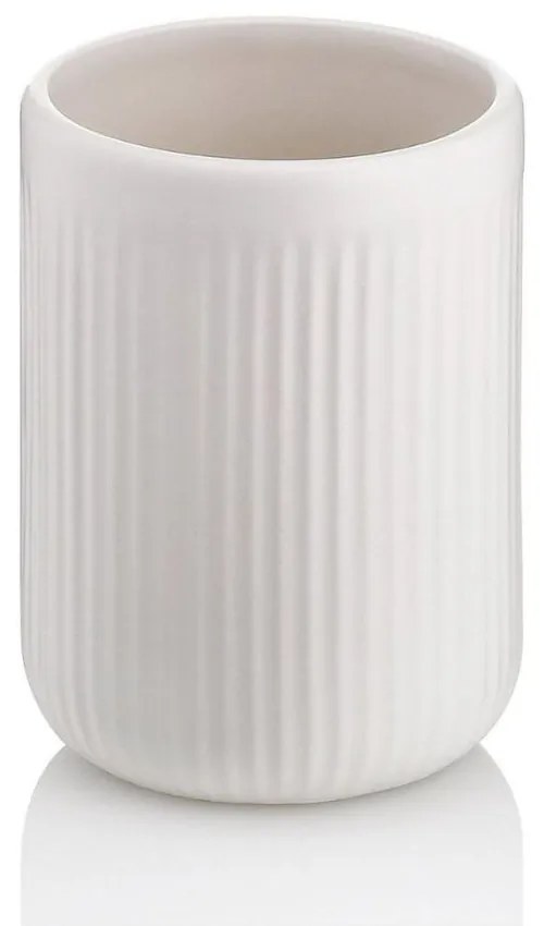 Ποτήρι Για Οδοντόβουρτσες Adele 23731 Φ7,5x10cm Off White Kela Ceramic