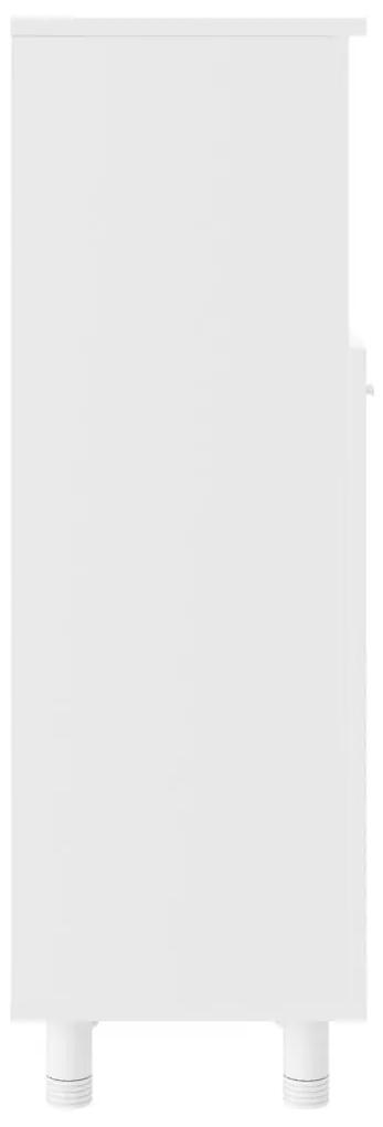 Στήλη Μπάνιου Λευκή 30 x 30 x 95 εκ. από Επεξ. Ξύλο - Λευκό