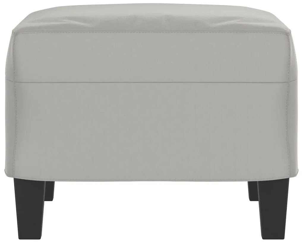 vidaXL Υποπόδιο Ανοιχτό Γκρι 60 x 50 x 41 εκ. από Ύφασμα Μικροϊνών